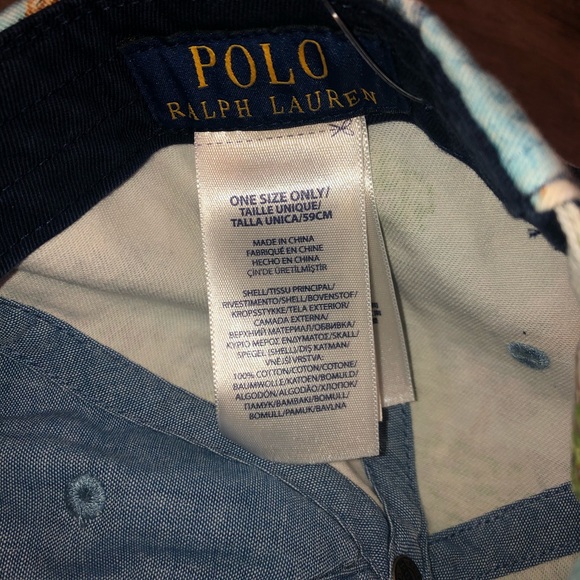 New Polo Ralph Lauren Hat Floral Island Pattern - Picture 7 of 8